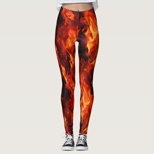 vlampatroon leggings (Voorkant)