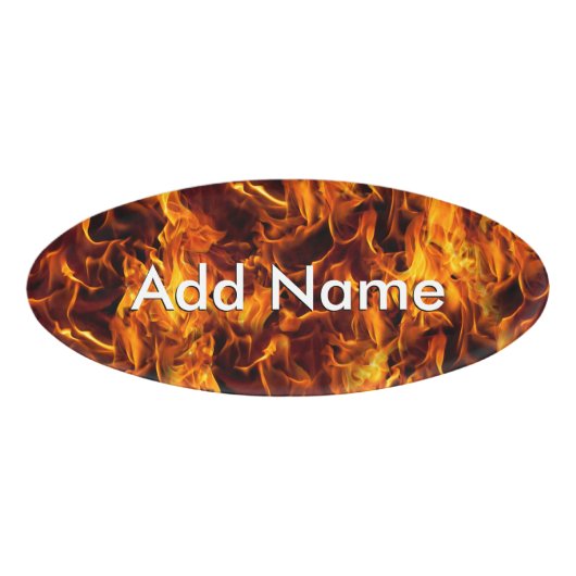 Vlampatroon Naambadge (Voorkant)