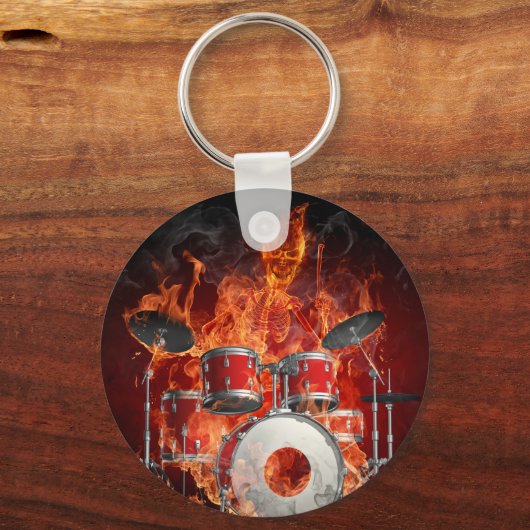 Vlampkelet op het Sleutelhanger Drums (Voorkant)