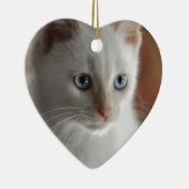 Vlampuntblauwe ogen keramisch ornament (Rechts)