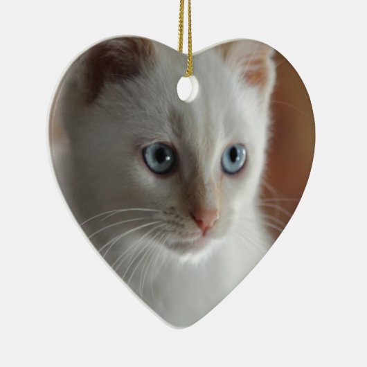 Vlampuntblauwe ogen keramisch ornament (Rechts)