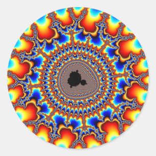 Vlamring Ronde Sticker