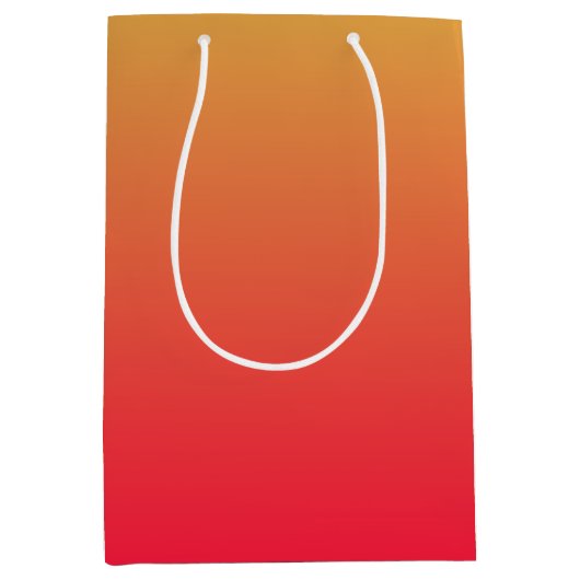Vlamrood en geel ombre medium cadeauzakje (Voorkant)