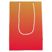 Vlamrood en geel ombre medium cadeauzakje (Achterkant)