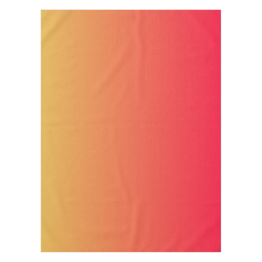 Vlamrood en geel ombre tafelkleed (Voorkant)
