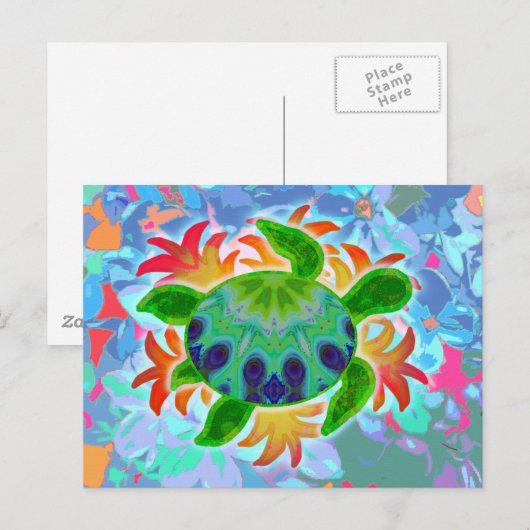 vlamschildpad-Briefkaart Briefkaart (Voorkant / Achterkant)