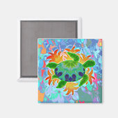 vlamschildpad magneet (Voorkant / Achterkant)