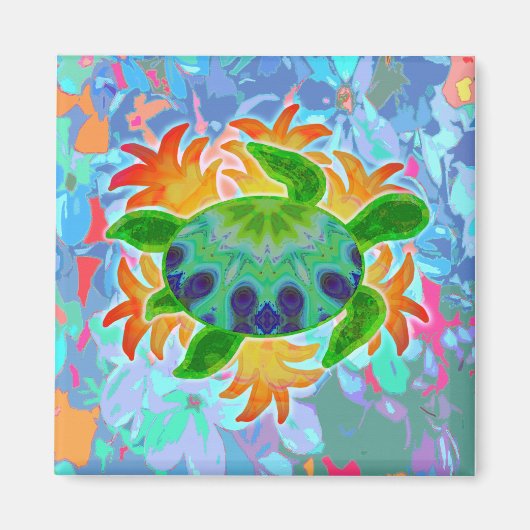 vlamschildpad magneet (Voorkant)