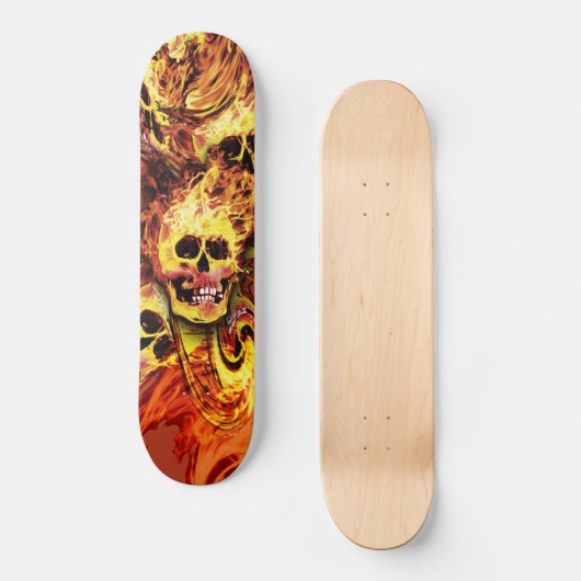 Vlamskulls Skateboard (Voorkant)