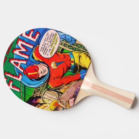 Vlamstrips Tafeltennisbatje (Zijkant)