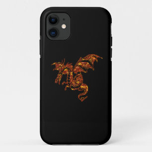 Vlamt Dragon op zwart Case-Mate iPhone Case