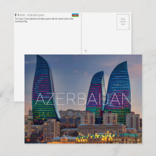 Vlamtorens, Bakoe, Azerbeidzjan Reisansichtkaart Briefkaart