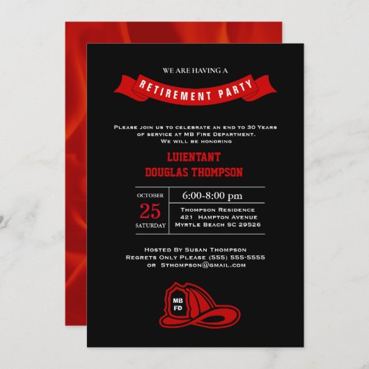 Vlamtretiment brandbluspartij kaart (Voorkant / Achterkant)