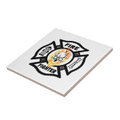 Vlamveeg Onderzetter schedel Tegeltje (Zijkant)