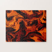 Vlamvlam, vuur, Abstract Legpuzzel (Horizontaal)
