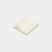 Vlamvogels in liefde en roodheid post-it® notes (Schuin)