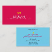 Vlamvuur (gele tot oranje vlammen) visitekaartje (Voorkant / Achterkant)