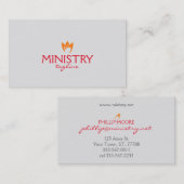 Vlamvuur (oranje vlammen) visitekaartje (Voorkant / Achterkant)