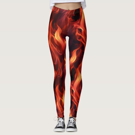 vlamvuurpatroon leggings (Voorkant)