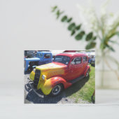  vlamwagen briefkaart (Staand voorkant)