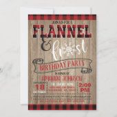 Vlannel and Frost Birthday Party Invitation - WD Kaart (Voorkant)