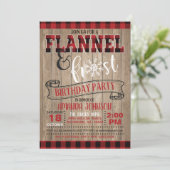 Vlannel and Frost Birthday Party Invitation - WD Kaart (Staand voorkant)