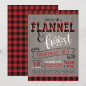 Vlannel en de Eerste Kerstdag Uitnodiging (Voorkant / Achterkant)