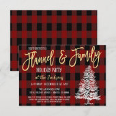 Vlannel en familiefeestdag kaart (Voorkant / Achterkant)