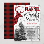 Vlannel en familiefeestdag kaart (Voorkant / Achterkant)