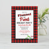 Vlannel en Frost Holiday Kaart (Staand voorkant)