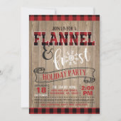 Vlannel en Frost Holiday Party Invitation - WD Kaart (Voorkant)