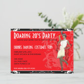 Vlapper Girl Retro-uitvindingen voor het stralen v Kaart (Staand voorkant)