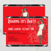 Vlapper Girl Retro-uitvindingen voor het stralen v Kaart (Voorkant / Achterkant)