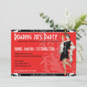 Vlapper Girl Retro-uitvindingen voor het stralen v Kaart (Staand voorkant)