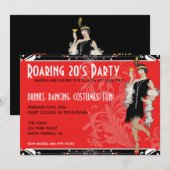 Vlapper Girl Retro-uitvindingen voor het stralen v Kaart (Voorkant / Achterkant)