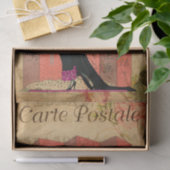 Vlapper Vrouw in het zwart Ventilator Frans Tissuepapier (Geschenk)