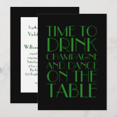 Vlapper Wedding Invitation 1920 Kaart (Voorkant / Achterkant)