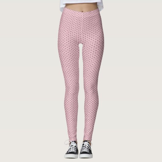 Vlasbladstreepjes met lijnpatroon traditionele jap leggings (Voorkant)