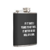 Vlaserbekerkolf met vinylwikkel heupfles (Rechts)