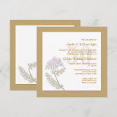 Vlasmarkt Uitnodiging Vierkant (Voorkant / Achterkant)