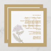 Vlasmarkt Vierkant Uitnodiging (Voorkant / Achterkant)