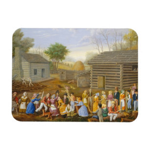 Vlasstaafbij, 1885 (olie op het aantikken van de b magneet