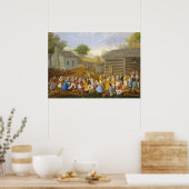 Vlasstaafbij, 1885 (olie op het aantikken van de b poster (Keuken)