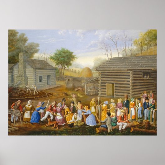 Vlasstaafbij, 1885 (olie op het aantikken van de b poster (Voorkant)