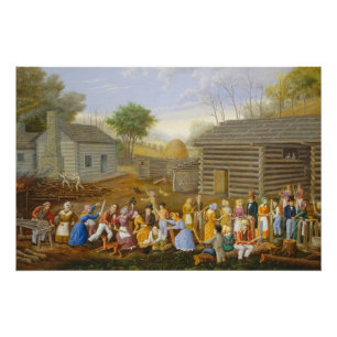 Vlasstaafbij, 1885 (olie op het aantikken van de b poster