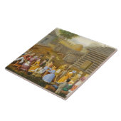 Vlasstaafbij, 1885 (olie op het aantikken van de b tegeltje (Zijkant)