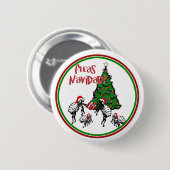 VLEAS NAVIDAD - Kerstmis en kerstboom Ronde Button 5,7 Cm (Voorkant /achterkant)