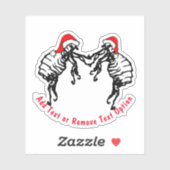 Vleas Navidad Kerstmis Sticker (Vel)