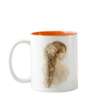 Vlecht Boho Meisje Bloemenmok