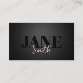 Vlecht Haar Hot Pink Visitekaartje (Voorkant)